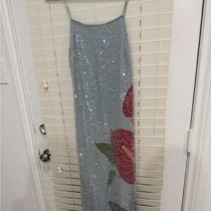 Farm Rio Sequin Floral dress